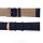 Uhrenarmband Rosegold 20mm polierte Schliesse, dunkelblaues Leder Croco ROTGOLD