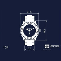 VOSTOK  Automatik Kal. 2415/100819 2415/100815 mechanische Taucheruhr