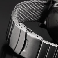 Milanaise Mesh Uhrenarmband - Geflecht & Glieder matt 24mm