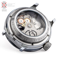 Vostok Uhr GLASBODEN 20 ATM Edelstahl MATT für...