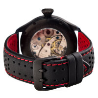 Uhrenarmband LORICA® HighTec Armband wasserfest Sport 20 22 24 rot / IP-schwarz
