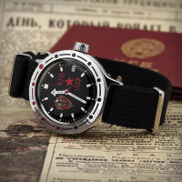 VOSTOK KGB Taucheruhr 200m Automatik Militär Uhr inkl. Glasboden