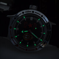VOSTOK KGB Taucheruhr 200m Automatik Militär Uhr inkl. Glasboden