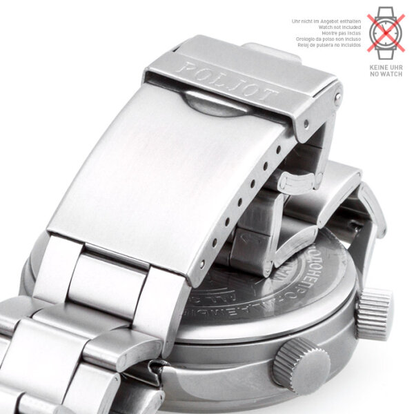 EDELSTAHLBAND POLJOT | 20 mm - 3 Knoten - satiniert - Anstoß rund