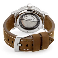 Uhrarmband 22 Leder braun - Schließe massiv -...