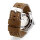 Uhrarmband 22 Leder braun - Schließe massiv - Fliegeruhren Retro